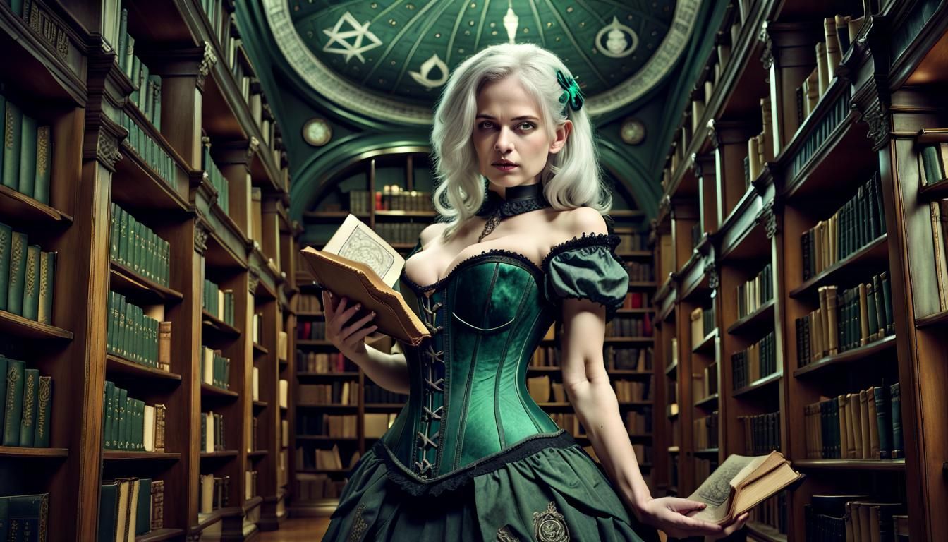 Discovering a Secret Map: Arabella Unearths the Mysteries of a Demon Realm Within a Book at the Dorchester Library