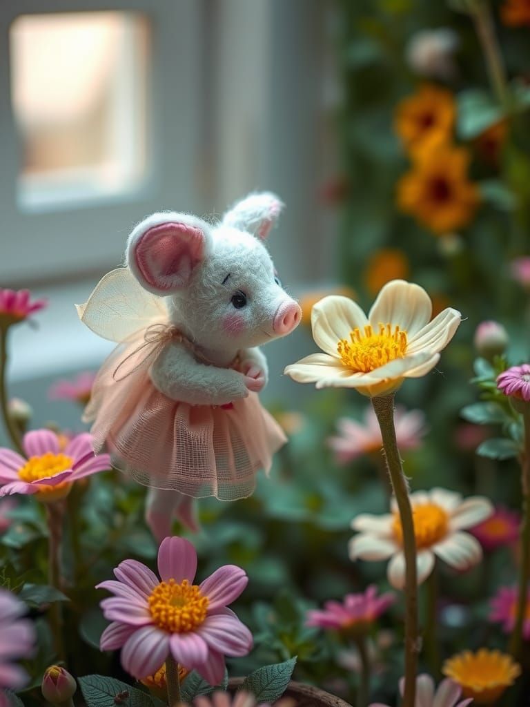 Miniature Steamplush Fairy-Pig at Fantasy Party