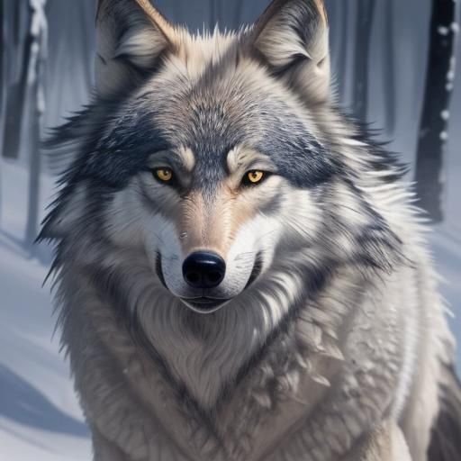 Majestic Wolf Generated by AI
