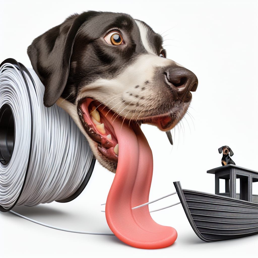 Dog's Tongue Creates Benchy Boat with Filament