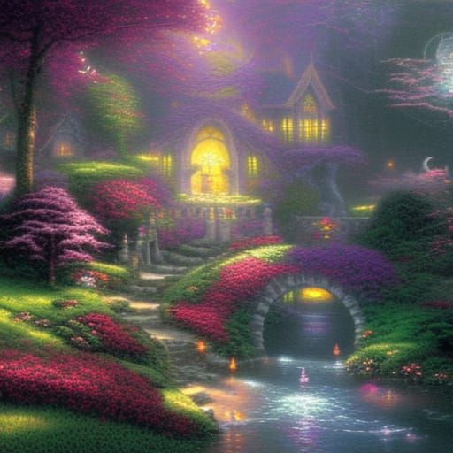 Ethereal Fairy World in a Hyperdetailed Fantasy Landscape