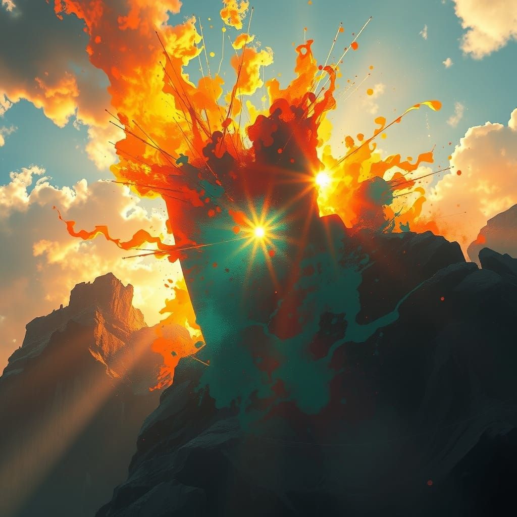 Ethereal Sunrise Illuminates Hyperdetailed Art