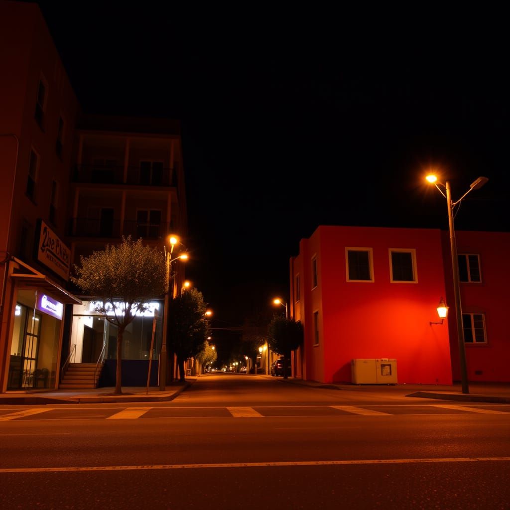 Vibrant Orange Hue in a Simple Composition