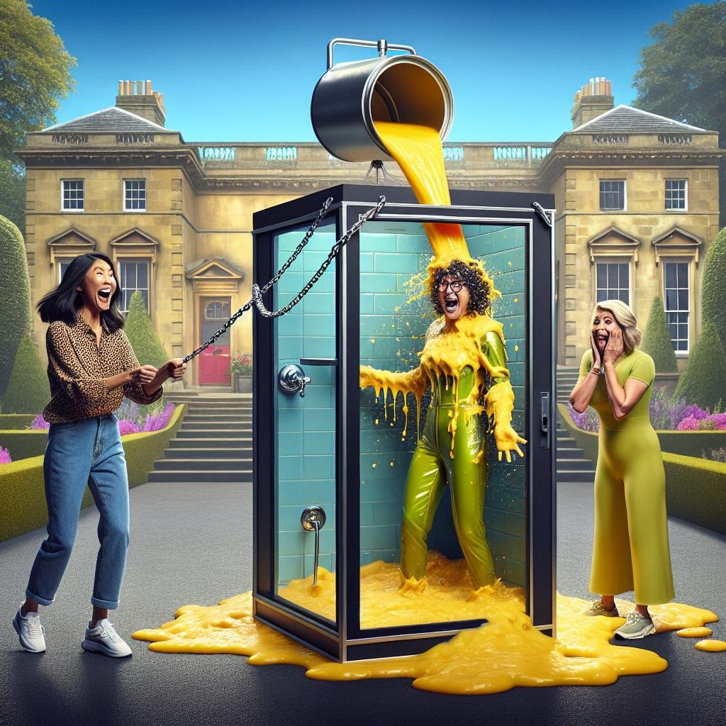 Game Show Gunge Tank in Television Studio