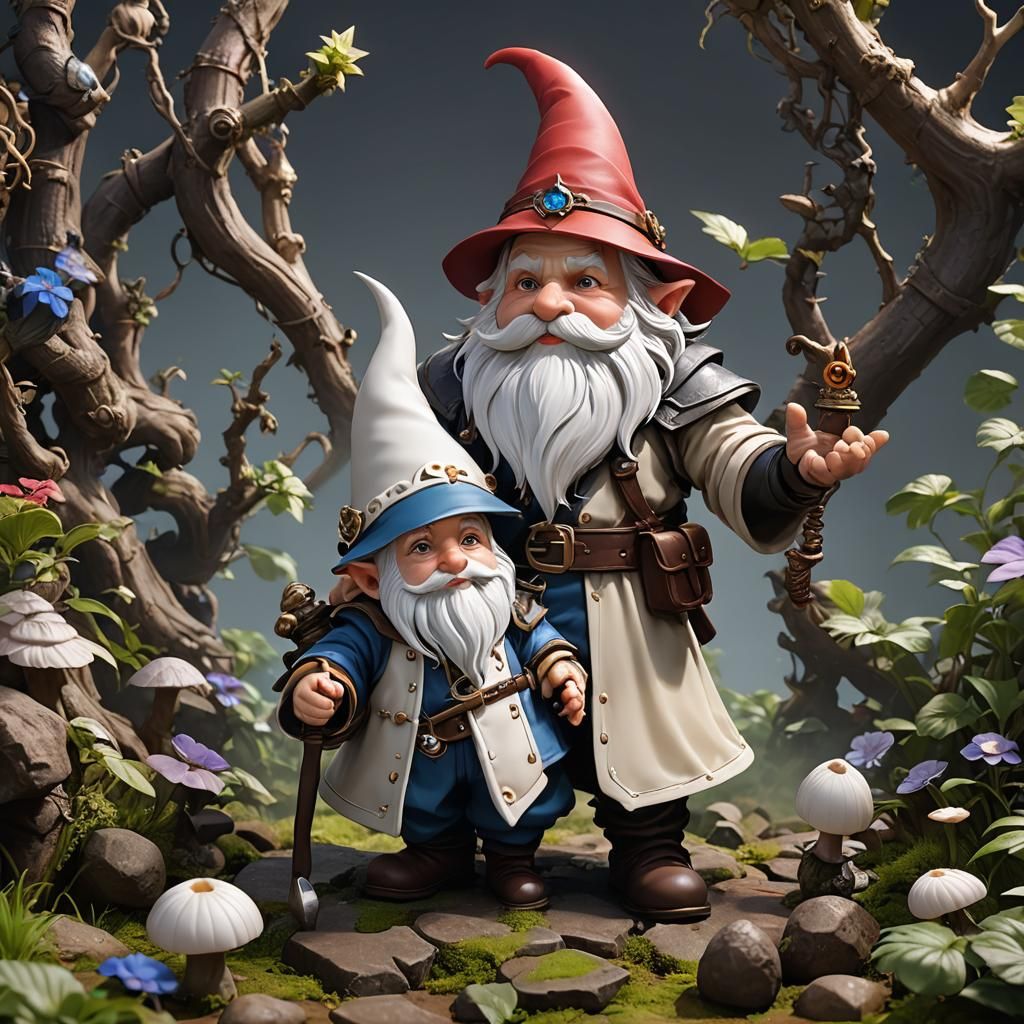 Alchemist Gnome: Labyrinth Worm in 3D Anime Art