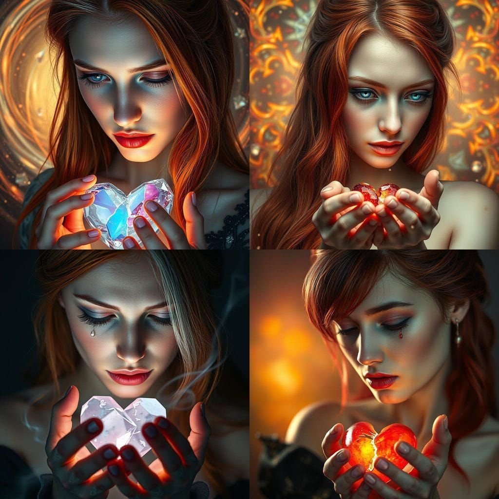 Whimsical Bioluminescent Beauty in Shattered Dreams