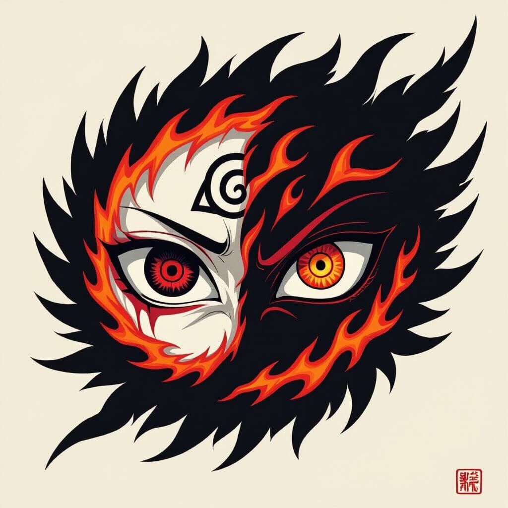 Uchiha Eye Fusion: Sarada, Madara, and Itachi's Power