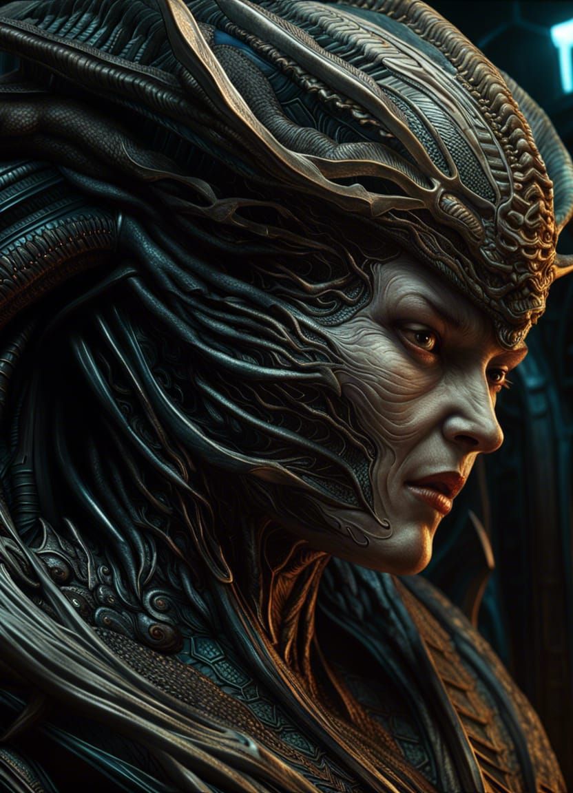 Detailed Portrait of a Female Abomination