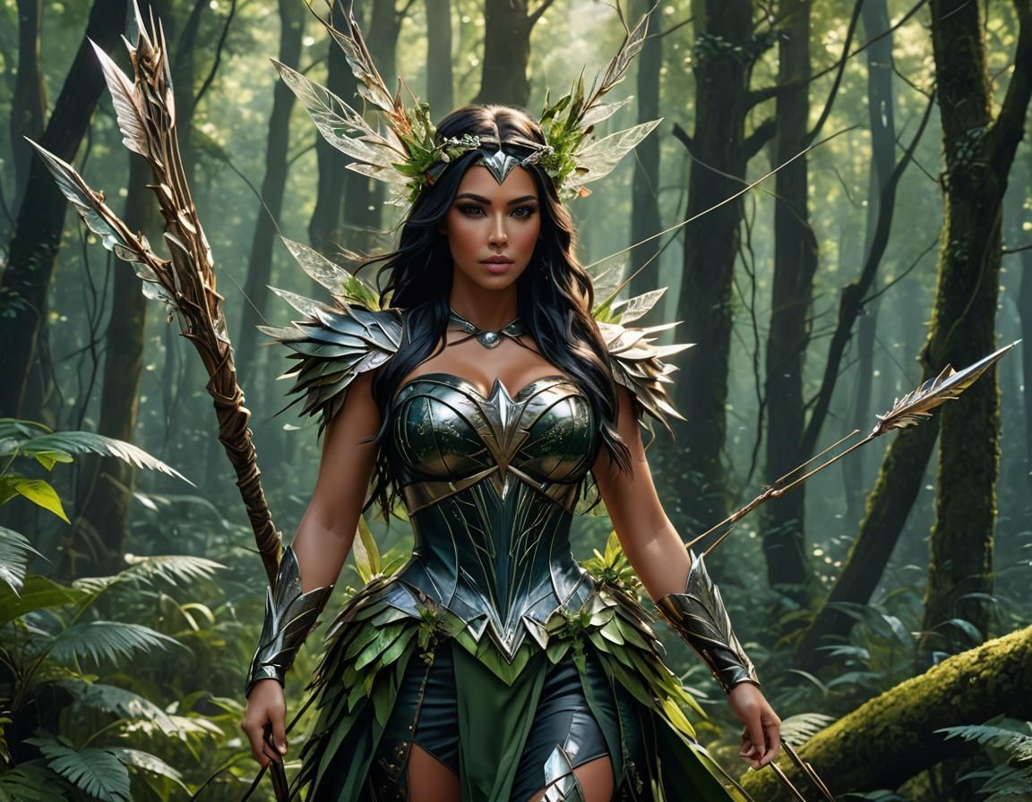 Kim Kardashian is the forest fairy Goddess