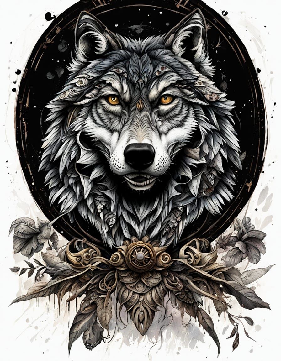 Expressive Character Portrait of Wild Adventurer