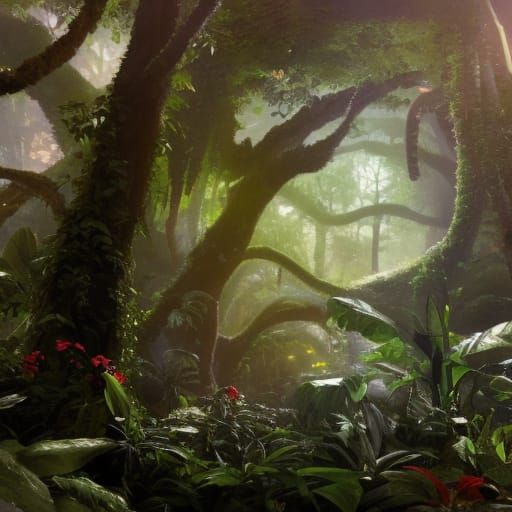 Lush Jungle Portal Art by Bradley and Bagshaw