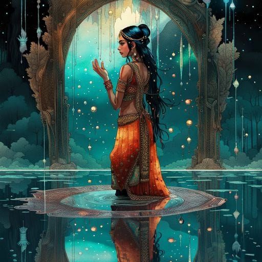 Water Reflection Portrait