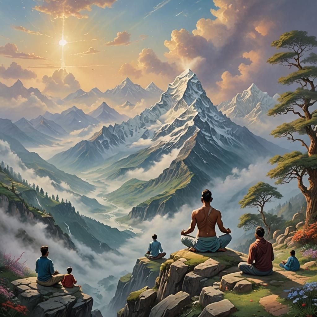Yoga Master in the Himalayas: Ethereal Fantasy