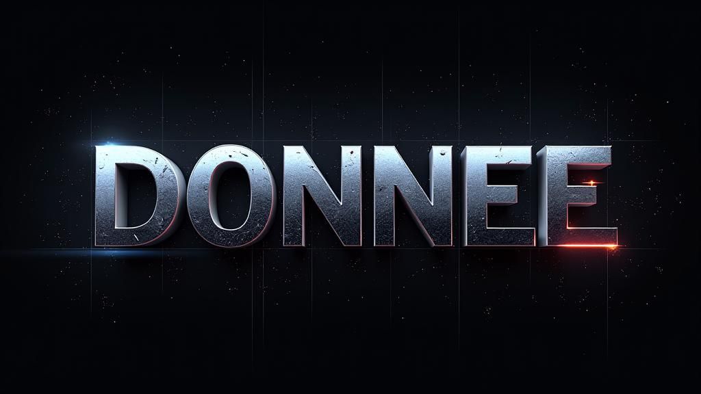 Text Transformation: DONNEE to DONE in Cyberpunk Style