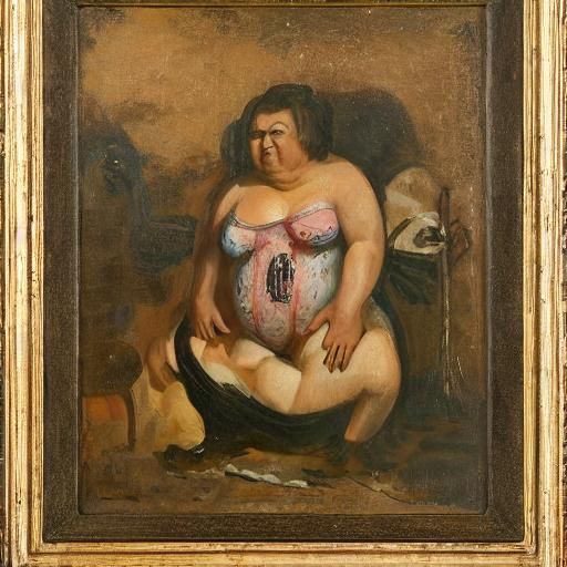 Bizarre Bikini: Woman with Cow Udders