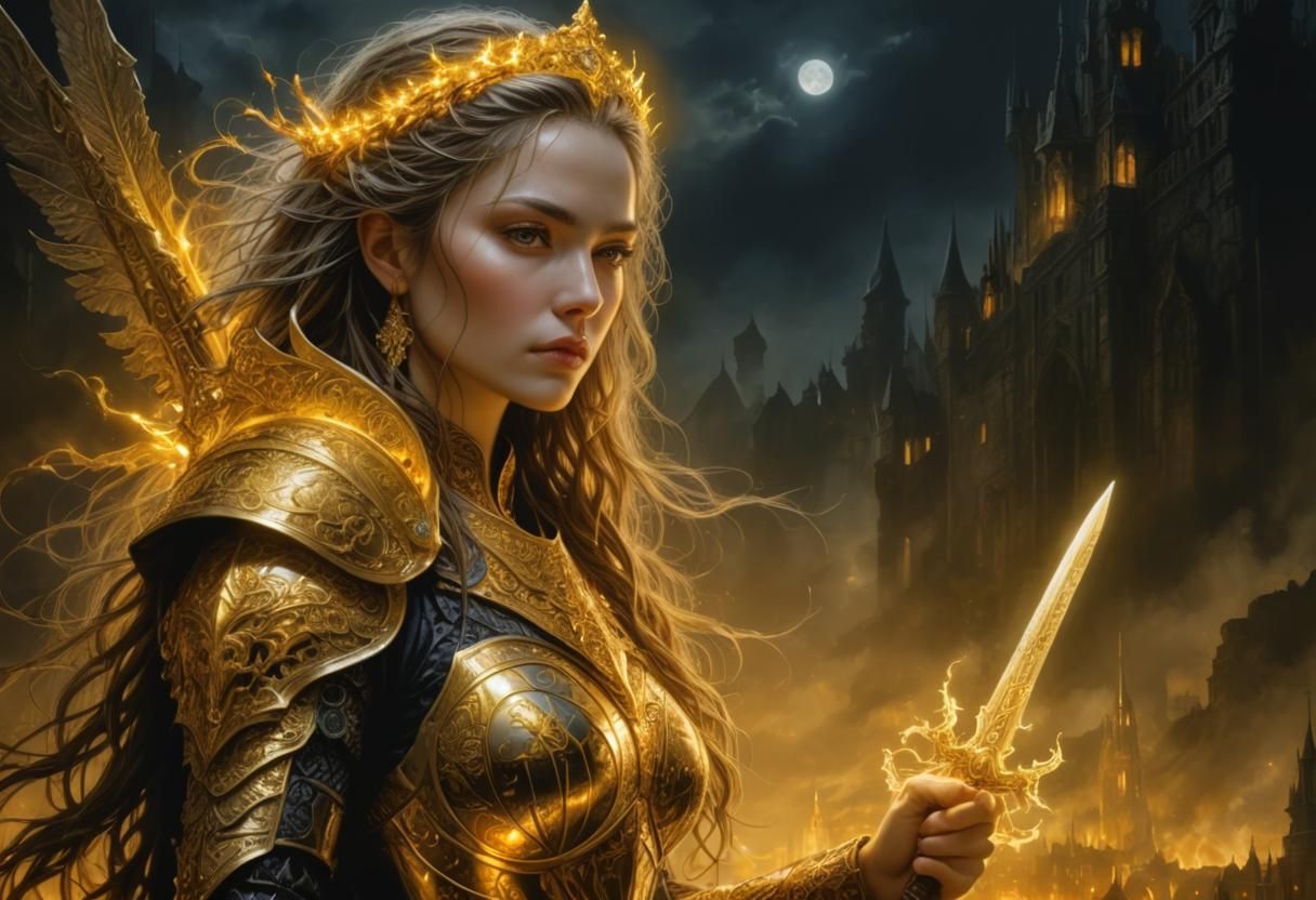 Goddess of Light with Energy Dagger