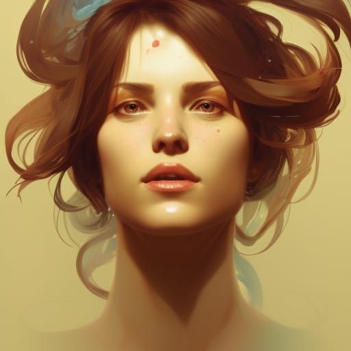 Detailed Portrait with Dynamic Lighting, Trending Art