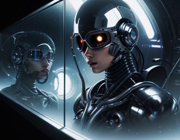 Glimmering Cyborgs in Space Opera Style