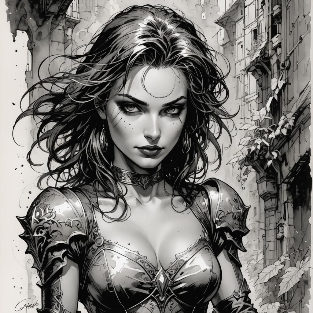 Corinne Cléry in Comic Book Style