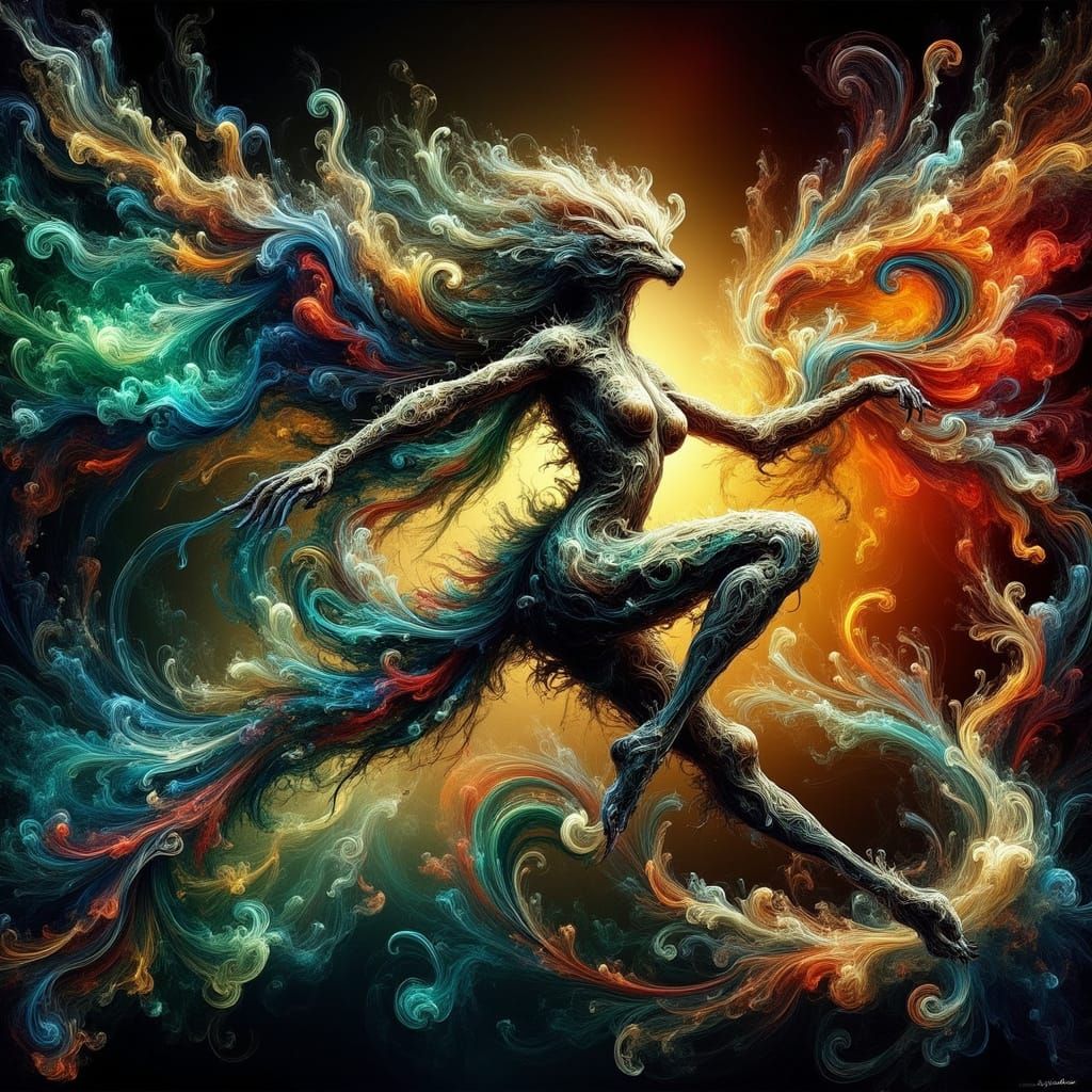 Surreal Dragon Born from Myth and Melody