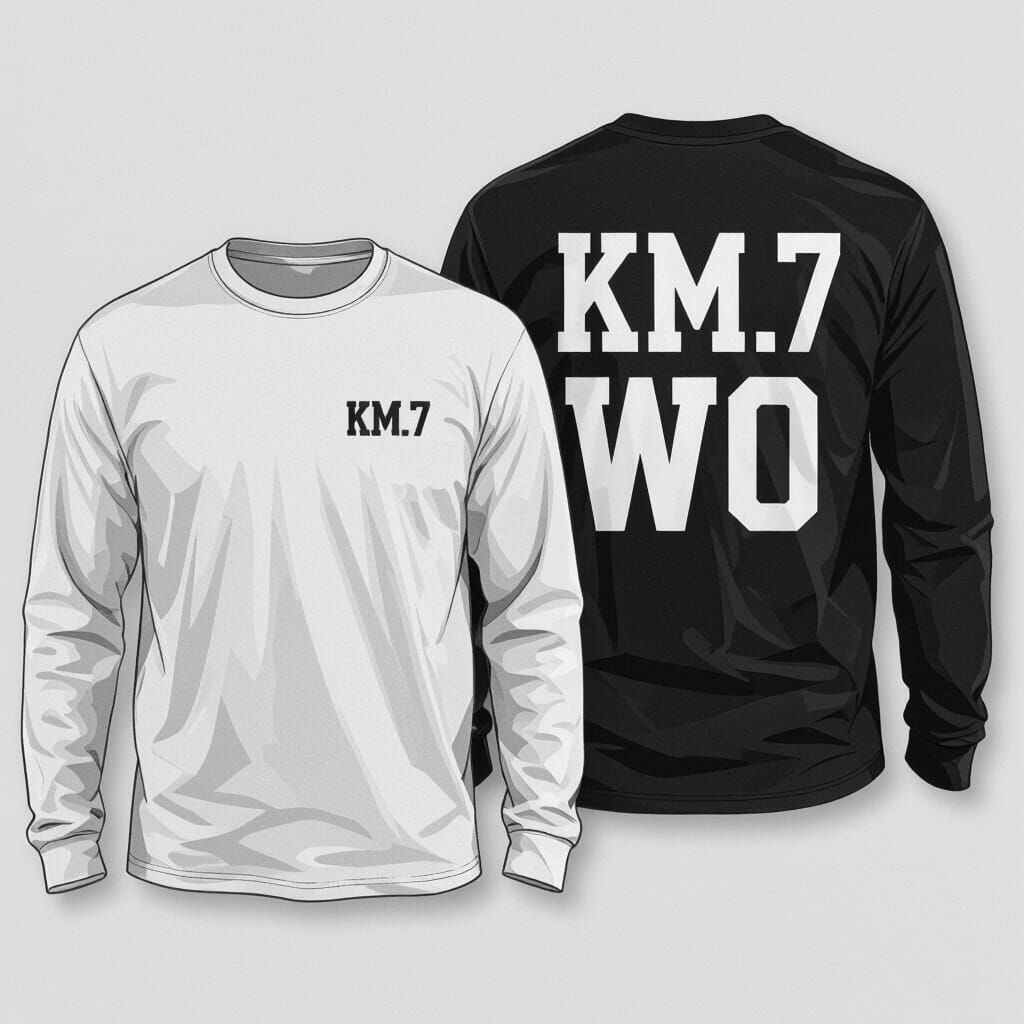 KM.7.WO Long Sleeve T-Shirt Design
