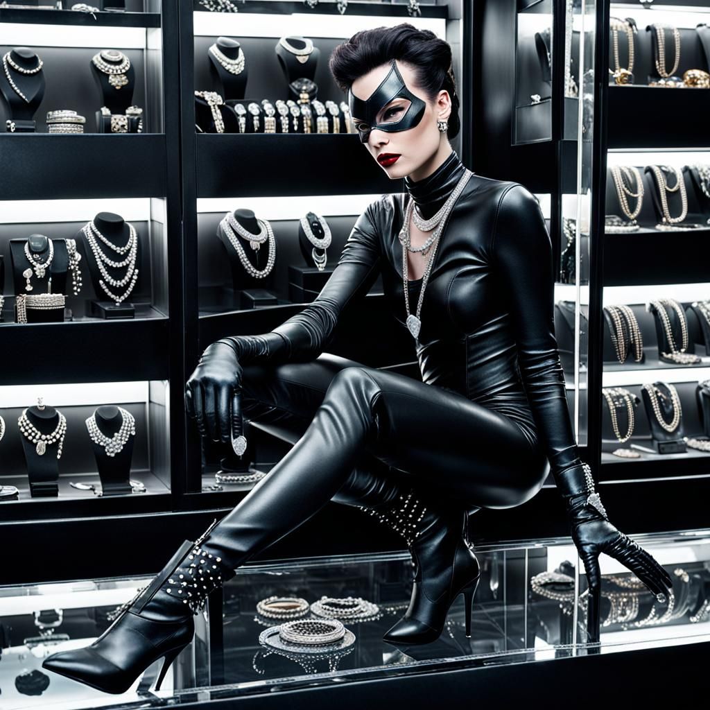 Catwoman's Diamond Heist: A Bold Jewellery Store Robbery