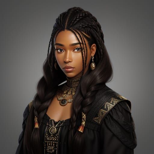 Young Woman in Magical Attire