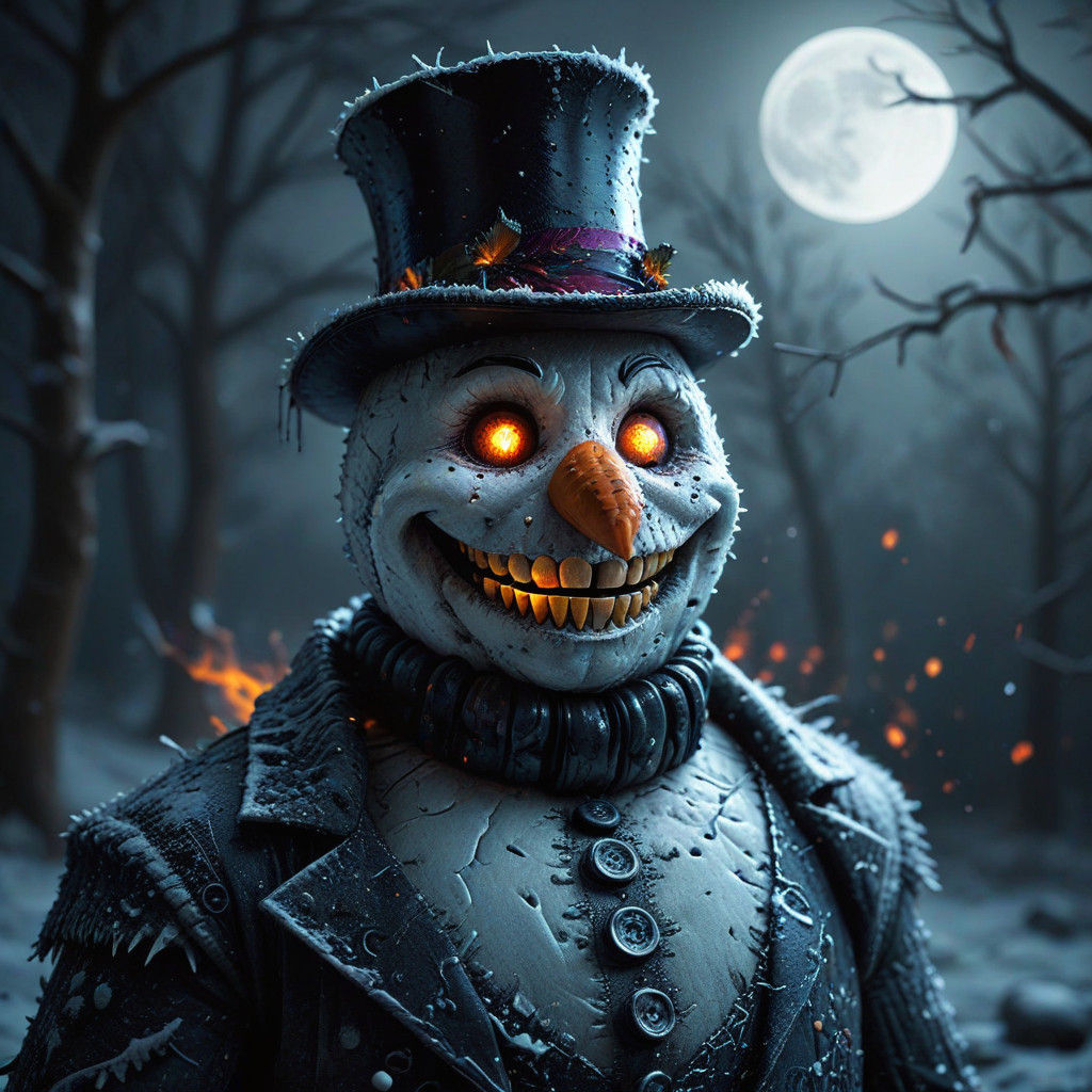 Spooky snowman