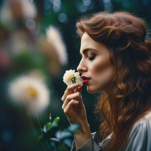Elegant Perfume Bottle on Dark Background
