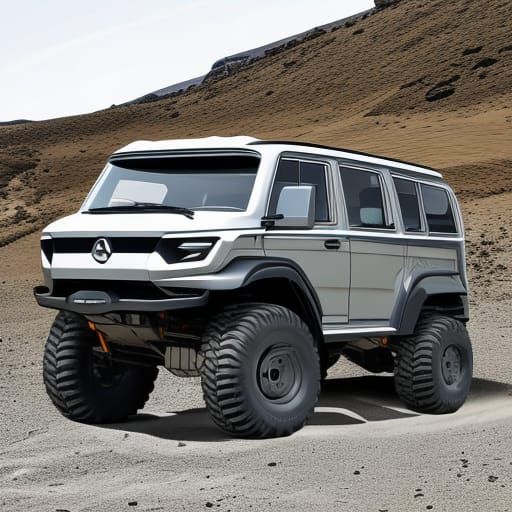 futuristic van, unimog