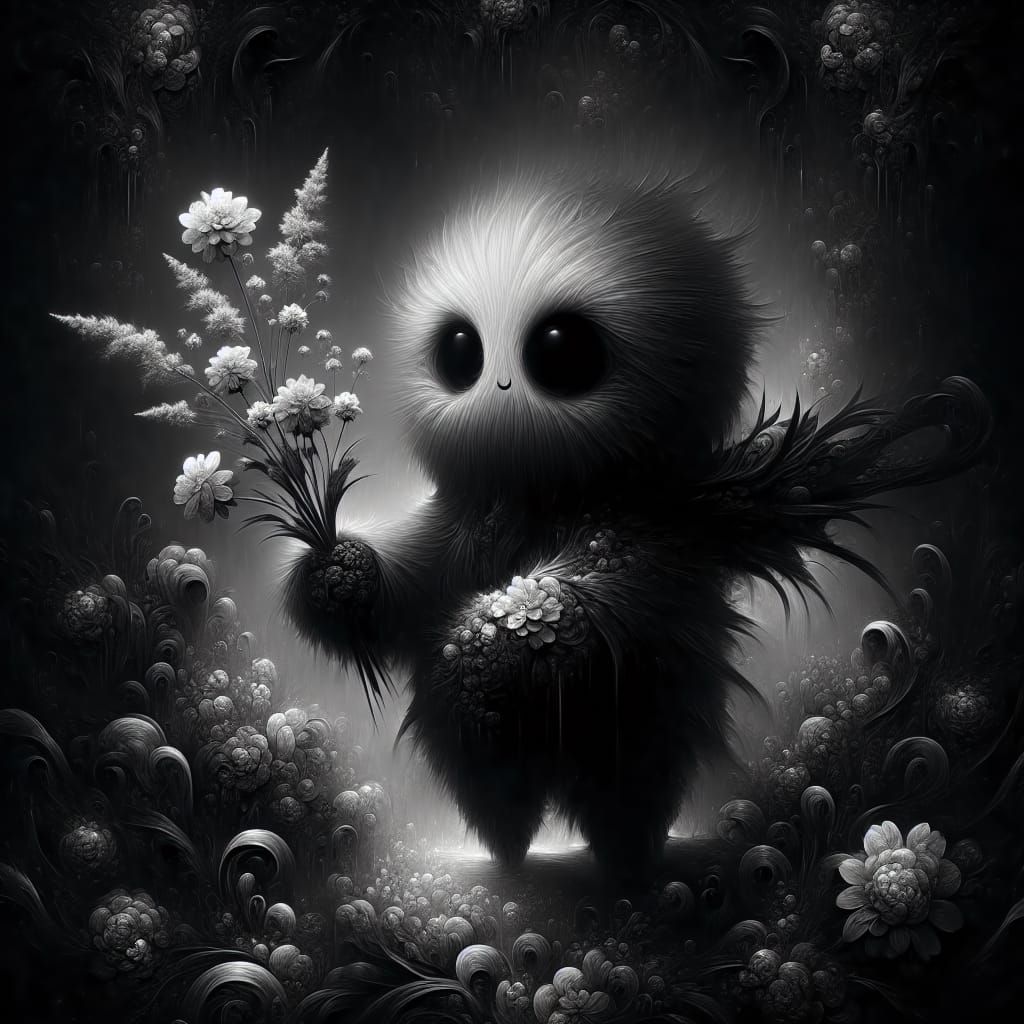 Plush Little Ghost Digital Matte Painting