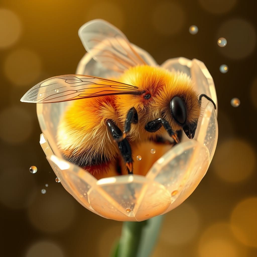 Sleeping in the flower