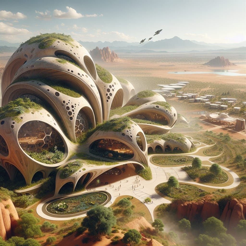 Earthship City developed by architect Michael Reynolds with ...