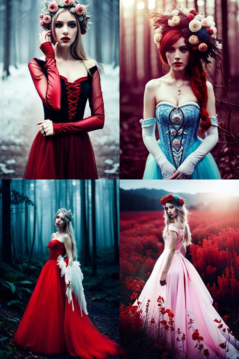 Ethereal Portrait with Soft Lighting and Natural Elements