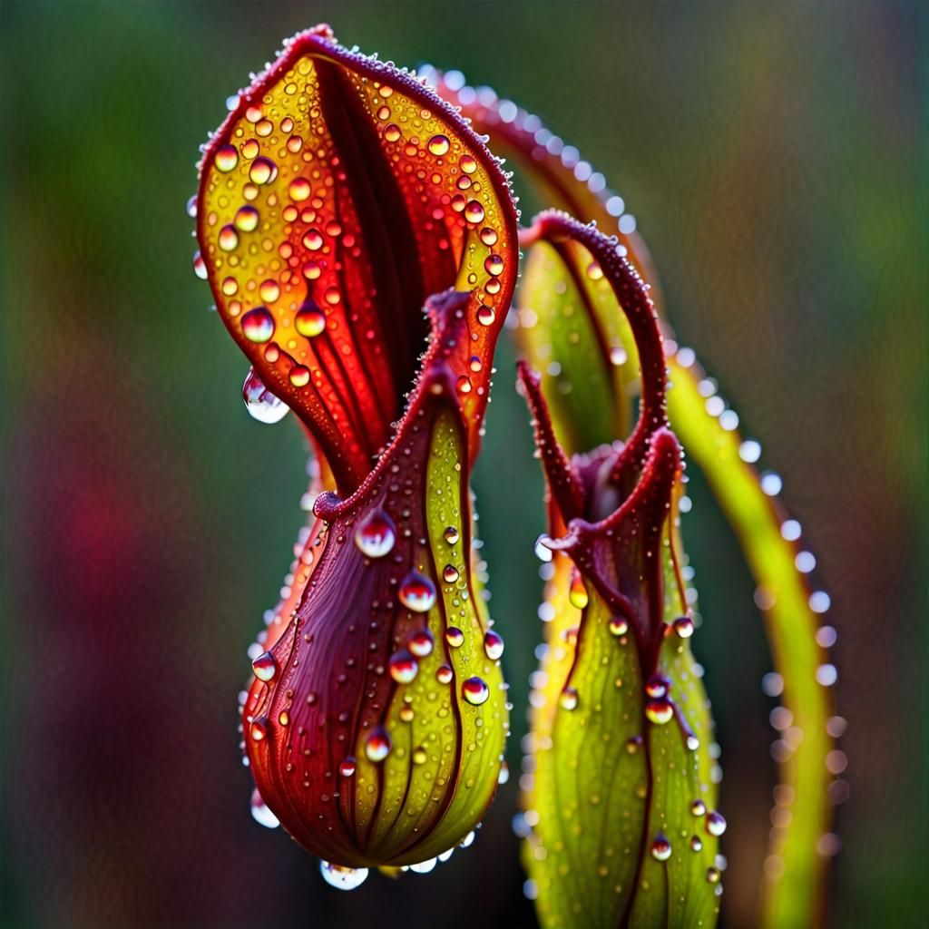 Psychedelic Dew Drop Pitcher Plant Masterpiece