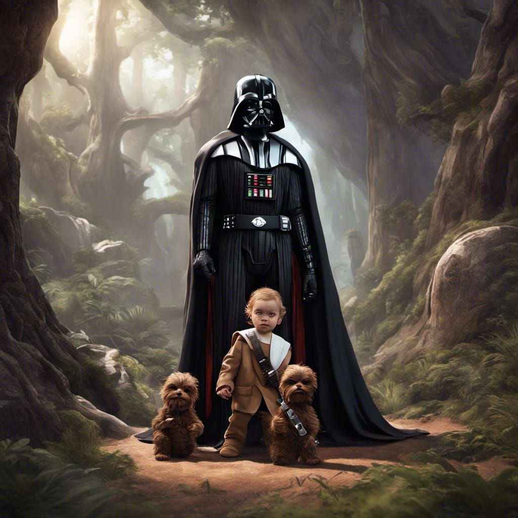 Darth Vader Gifts Princess Leia a Wookiee Cub