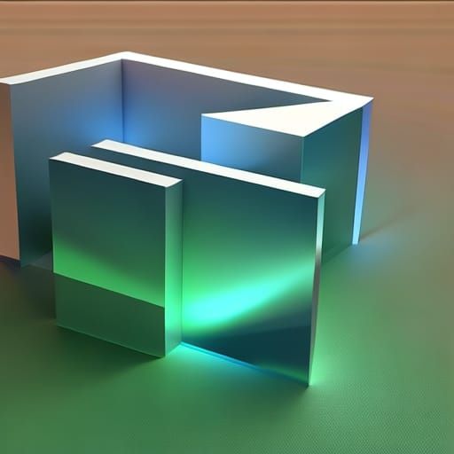Abstract 3D Cuboid Vector Fractal in 8k Shading