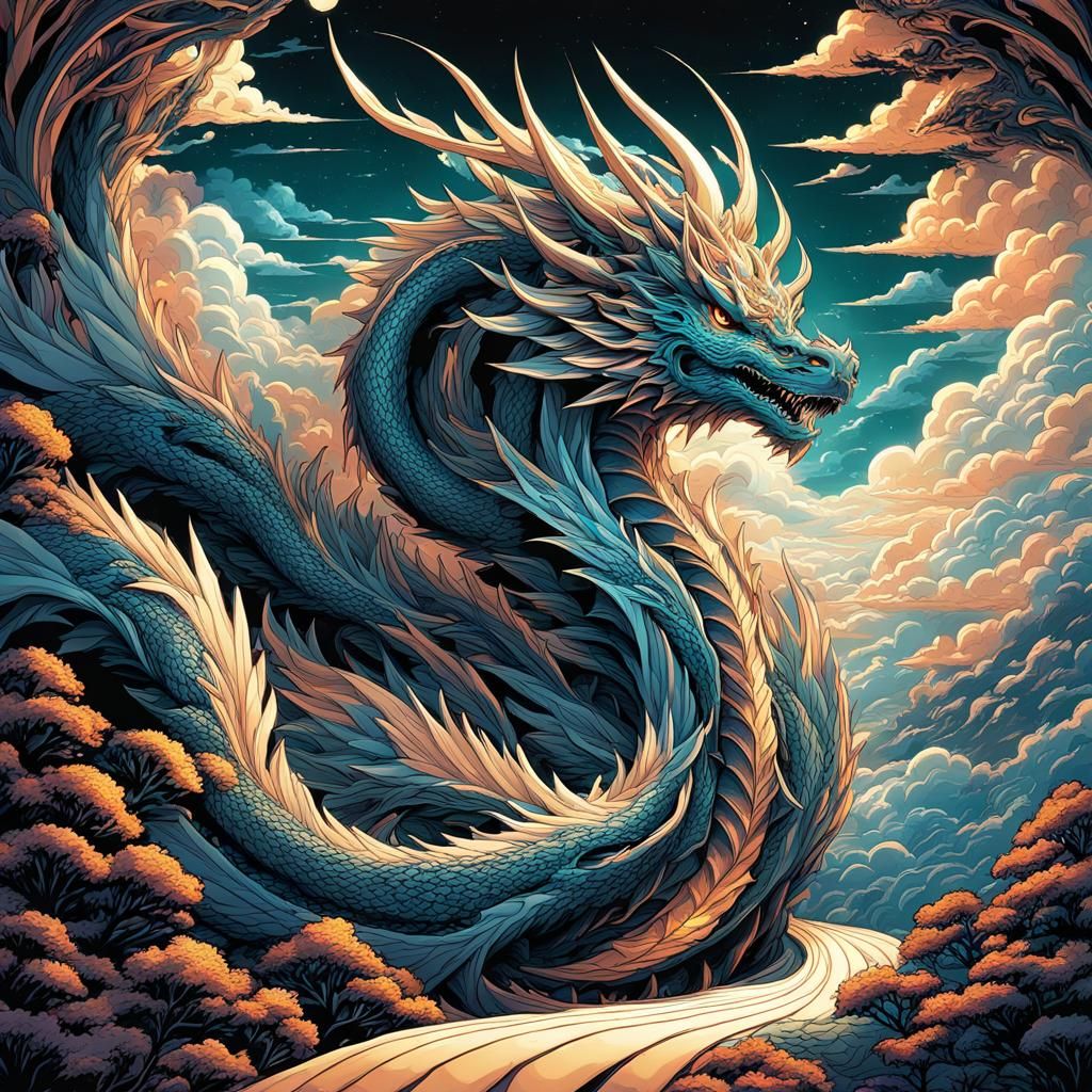 Cloud Dragon at the Gates: Comic Book Art