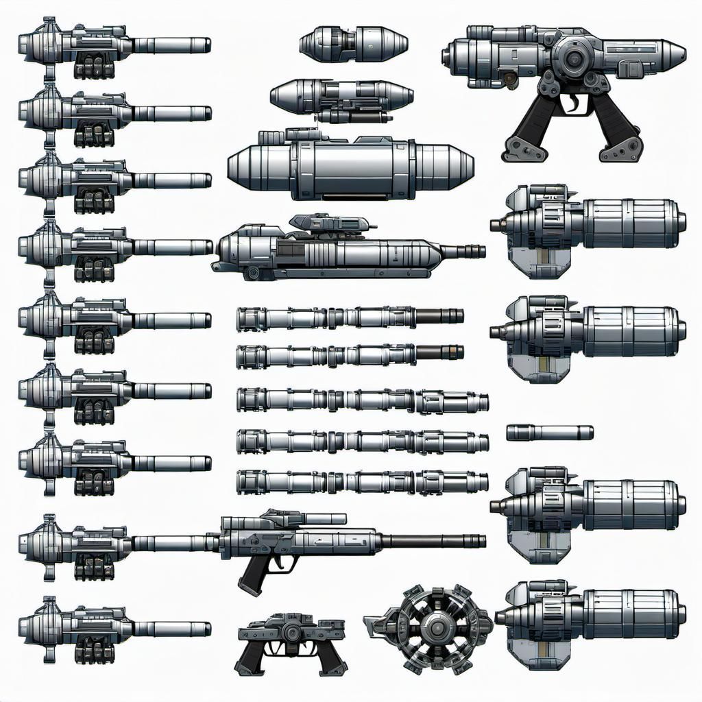 Mecha Tank Drone Sprite Sheet for Sci-Fi Game