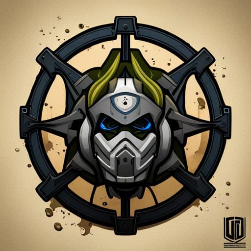 Airsoft Logo: Oath Breaker Insignia in Detailed Matte Style