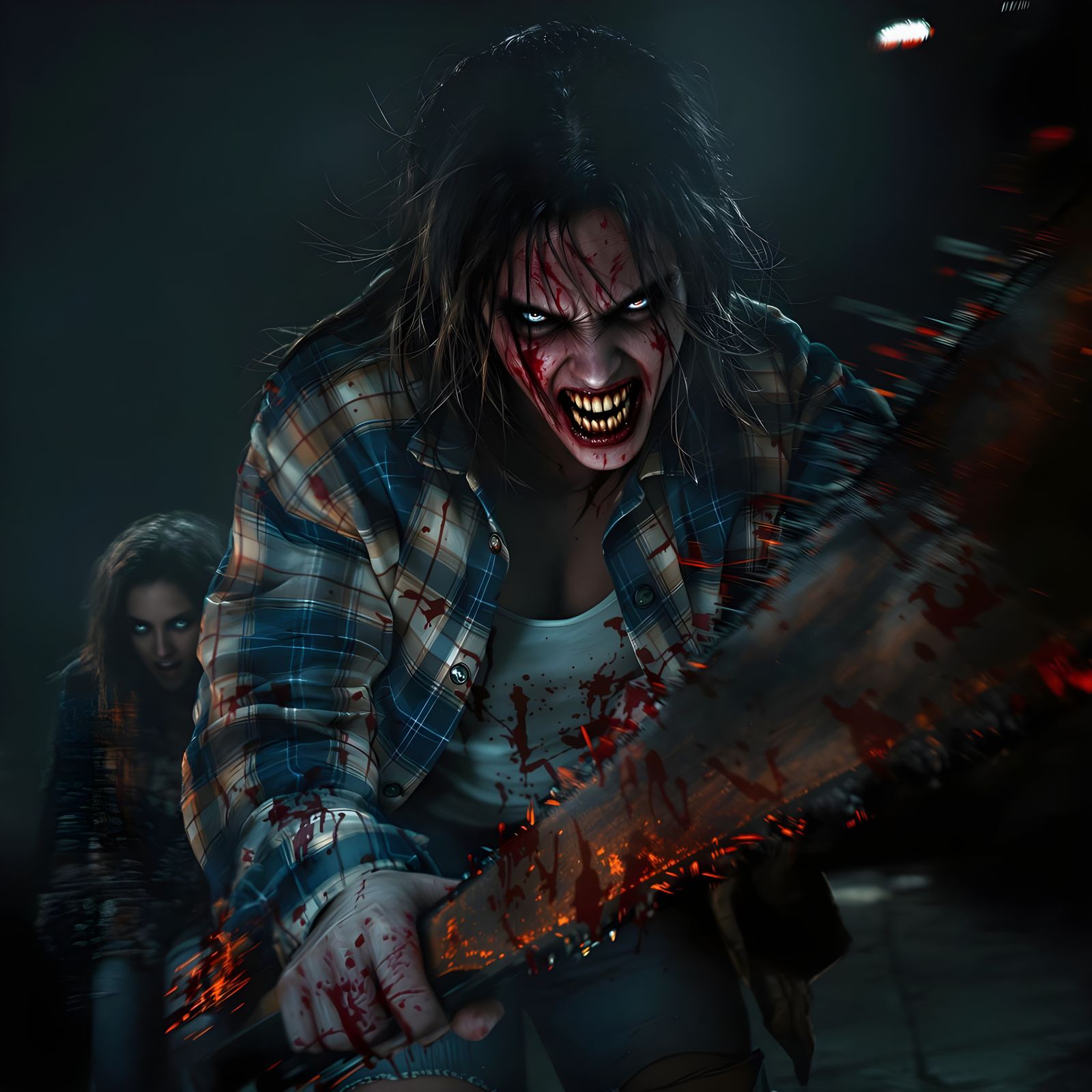 Surreal Chainsaw Horror Unveils Terrified Victim