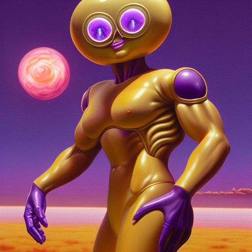 Hyperrealistic Frieza Tiger Fusion in 3D