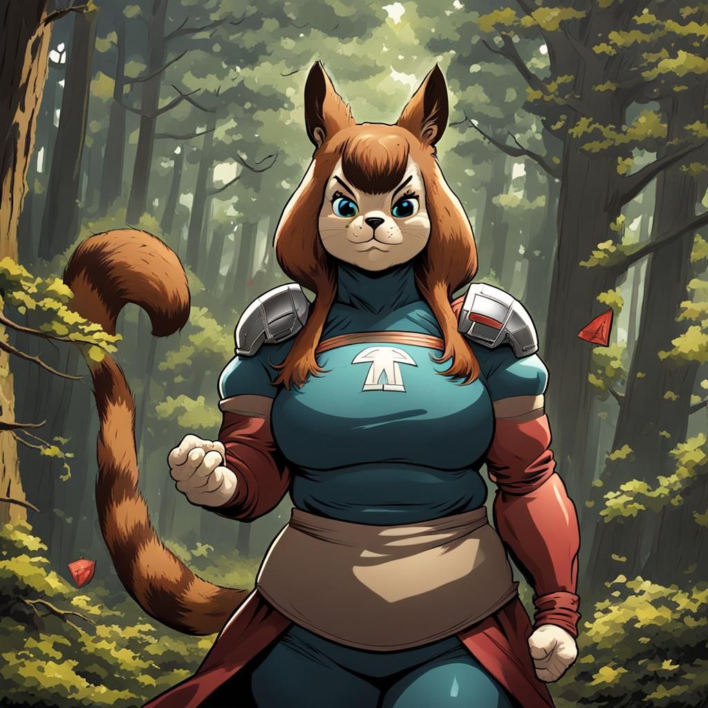 Marvel's Chubby Squirrel Girl Illustration