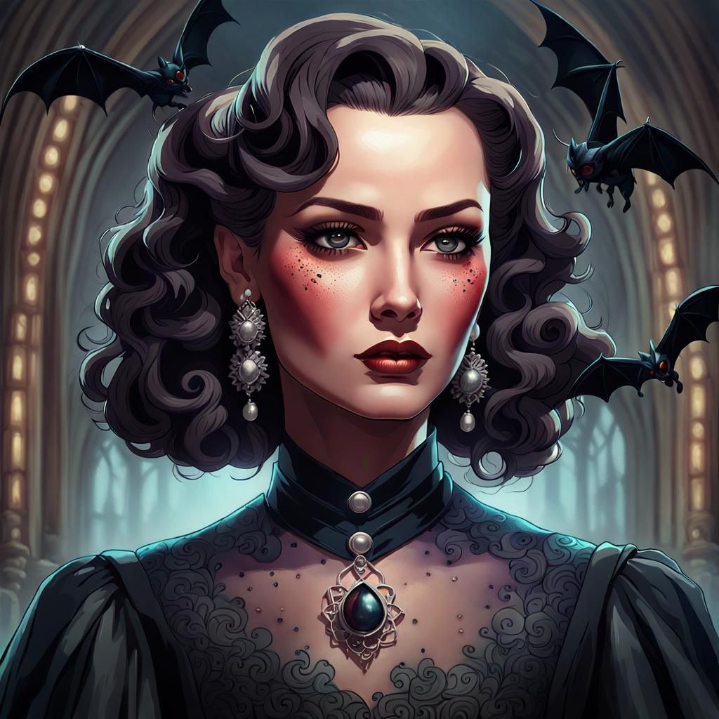 Goth girl from the 40s