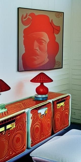 Soviet Furniture on Endless Path Under Red Flags