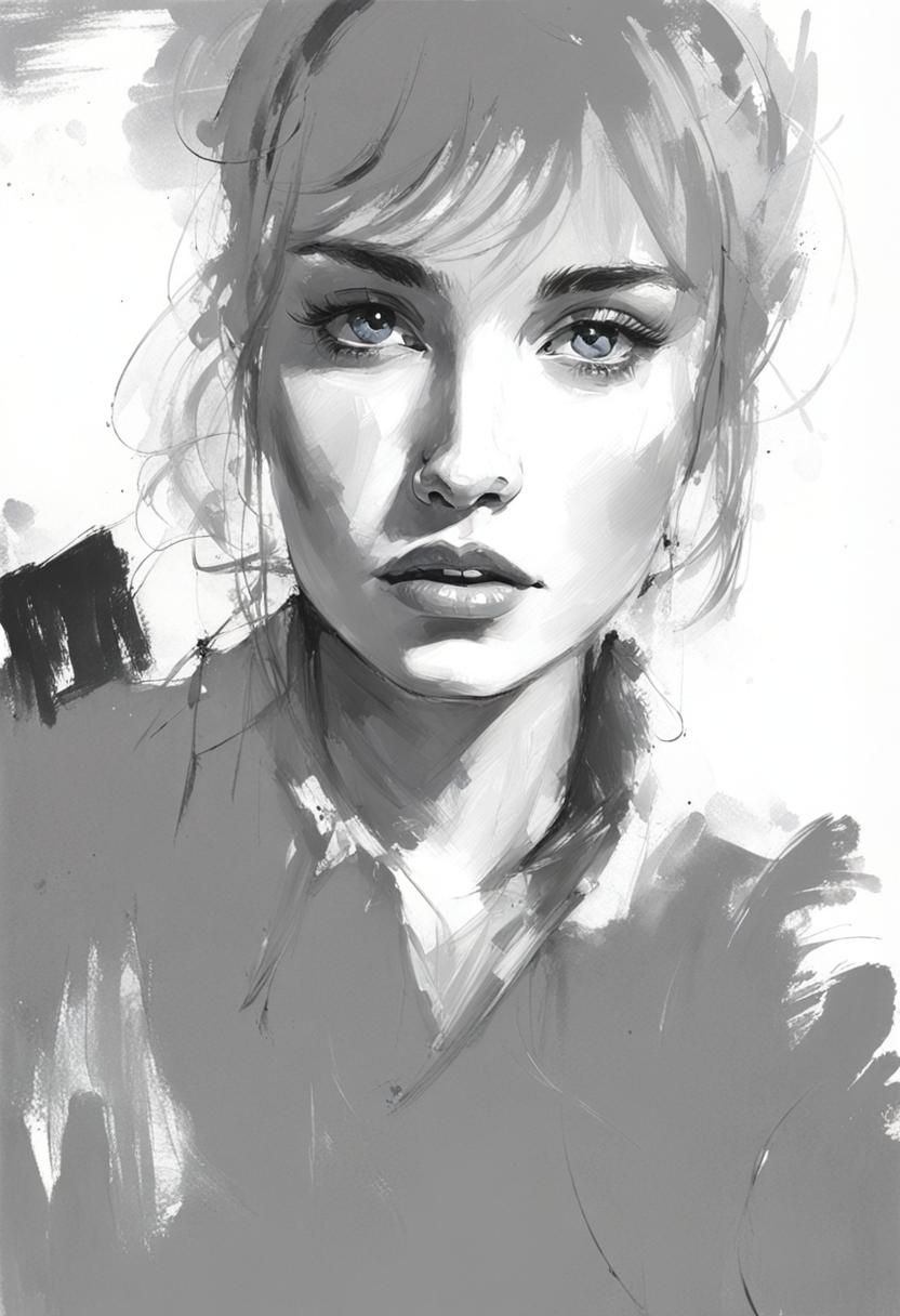 Original Character Portrait in Pulp Art Style