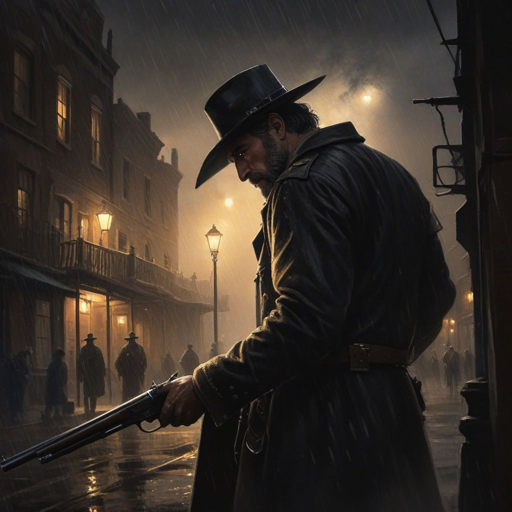 Sheriff Haunted by the Past in a Wild West Town