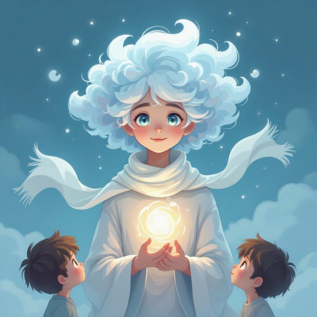 Inhale Teaches Breathing, Gentle Pastel Art