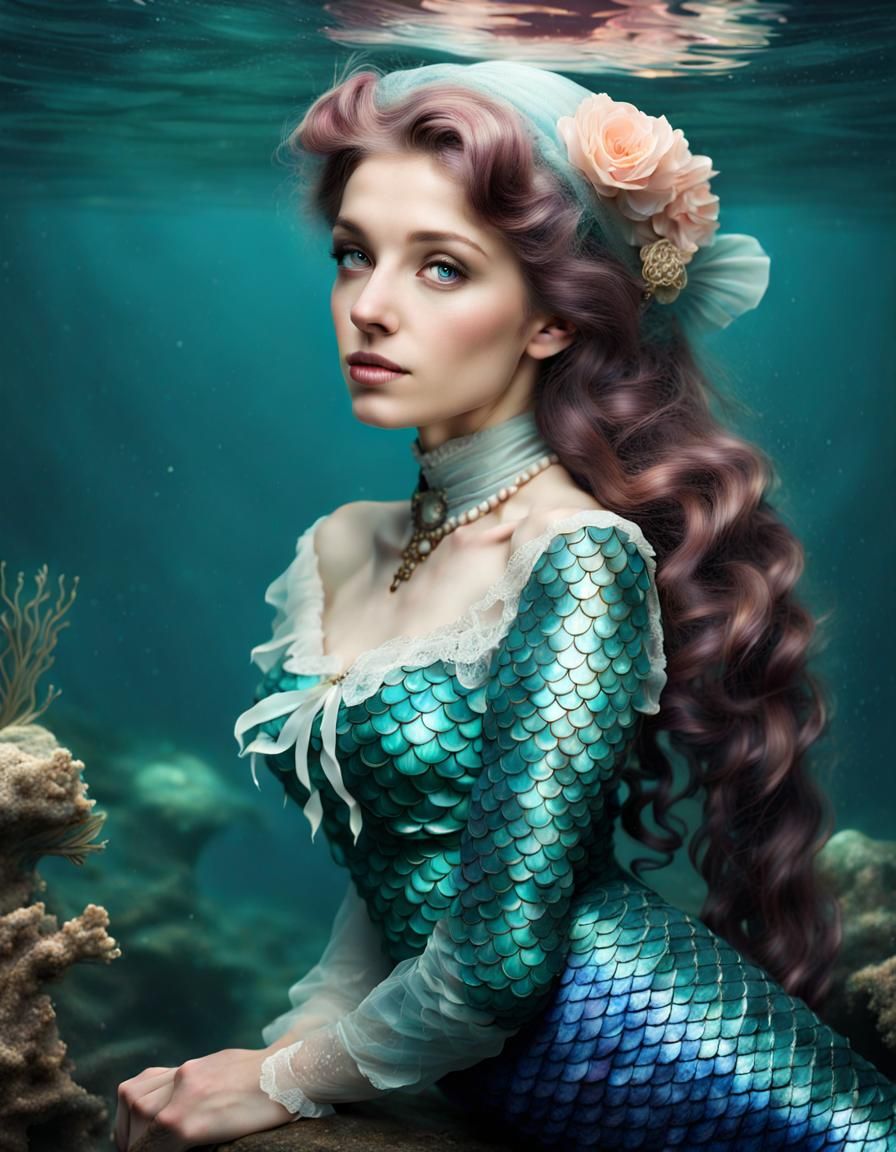 Victorian Mermaid: A Vision of Modest Beauty