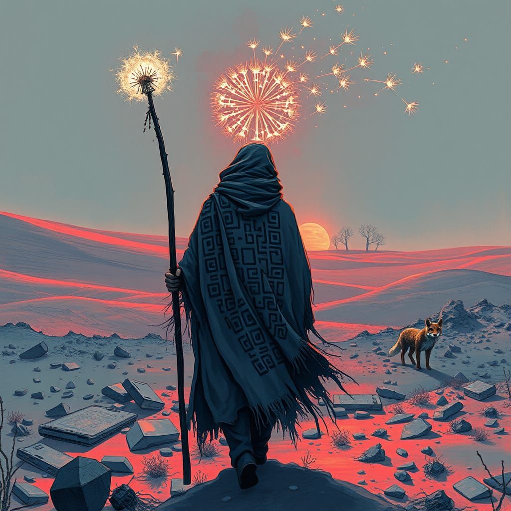 The Dandelion Seer of a Cyberwasteland